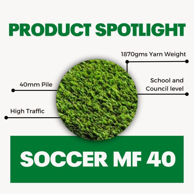💡 PRODUCT SPOTLIGHT: SOCCER MF40 ⚽

With its all green, 4 tone shade of olive monofilaments and apple green fibrillated fibre, Soccer MF 40 is a robust product, ideal to stand up to the highest traffic condition.

Soccer MF 40 is also an ideal solution for court soccer and specialty sport usage at school and council level.

#Soccer #SportsField #ArtificialTurf #SchoolField #Oval #ArtificialGrass #Football #AustralianMade #LocallyMade #Turf